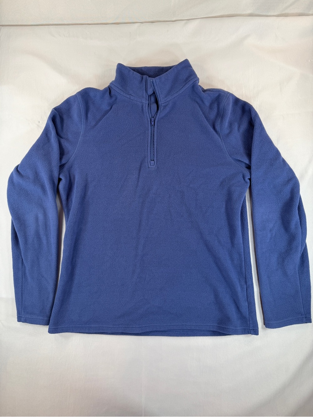 American Tall Women’s L XT Extra Tall Blue Fleece Quarter Zip Pullover